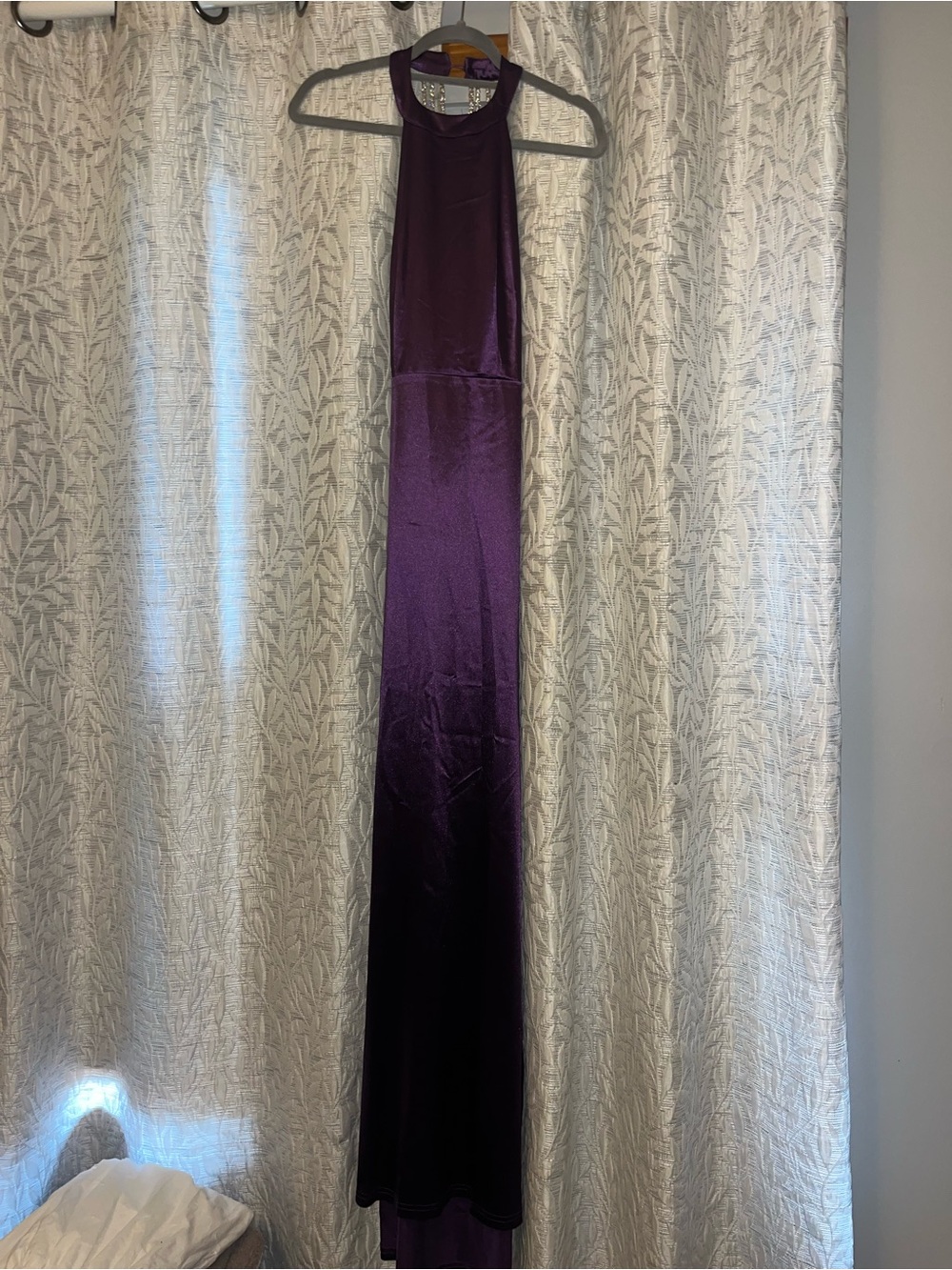 Dark purple prom dress